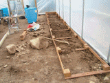 The tunnel  equipment (raised beds)